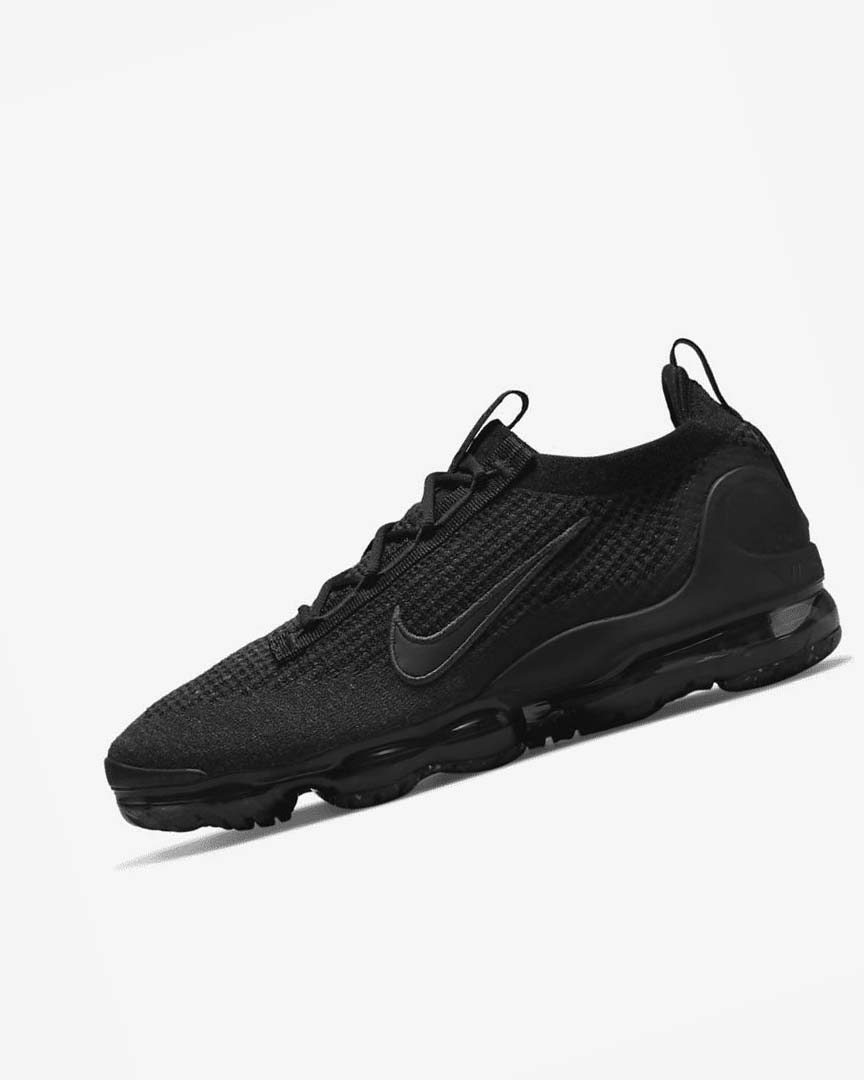 Zapatillas Nike Air VaporMax 2021 FK Hombre Negras Negras Gris Oscuro Negras | CR2512