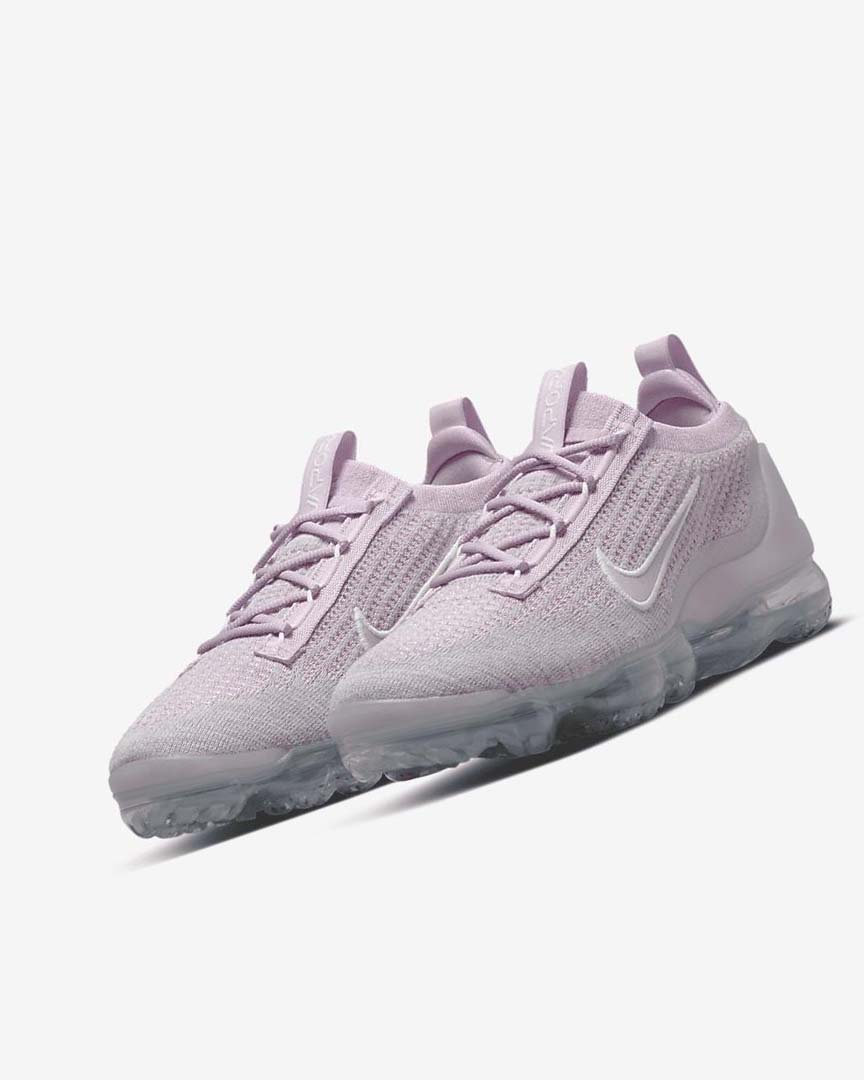 Zapatillas Nike Air VaporMax 2021 FK Mujer Rosas Claro Blancas Metal Plateadas Moradas | CR3007