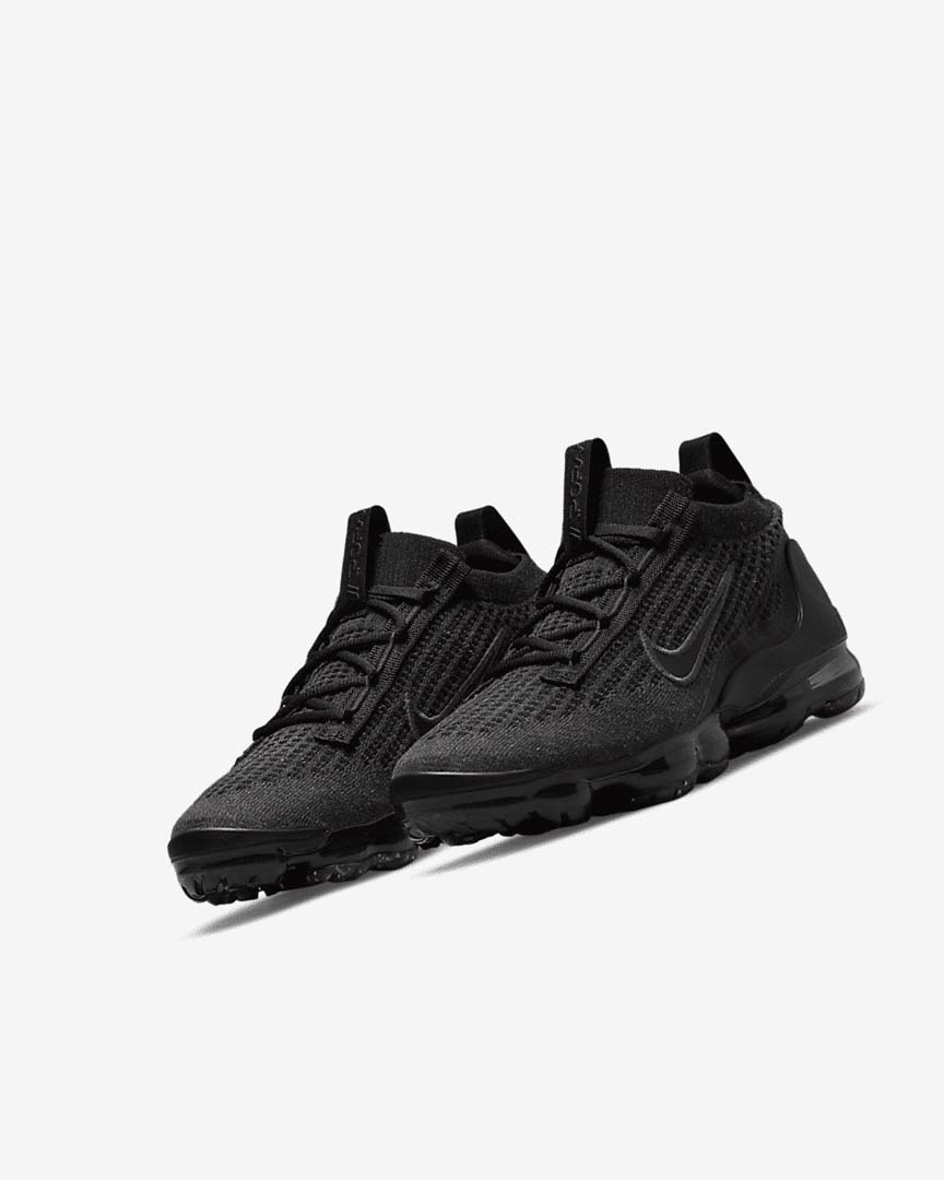 Zapatillas Nike Air VaporMax 2021 FK Niña Negras Negras Gris Oscuro Negras | CR2621