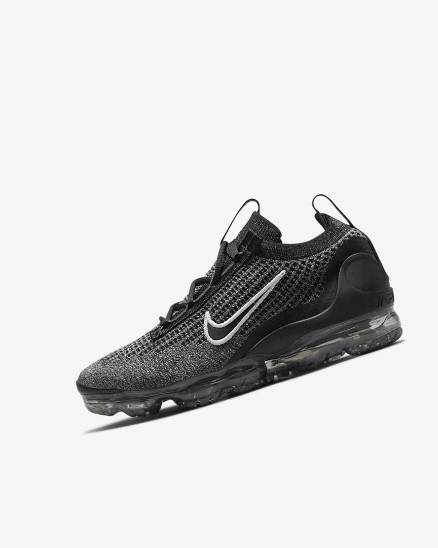 Zapatillas Nike Air VaporMax 2021 FK Niña Negras Blancas Gris Oscuro Negras | CR4696