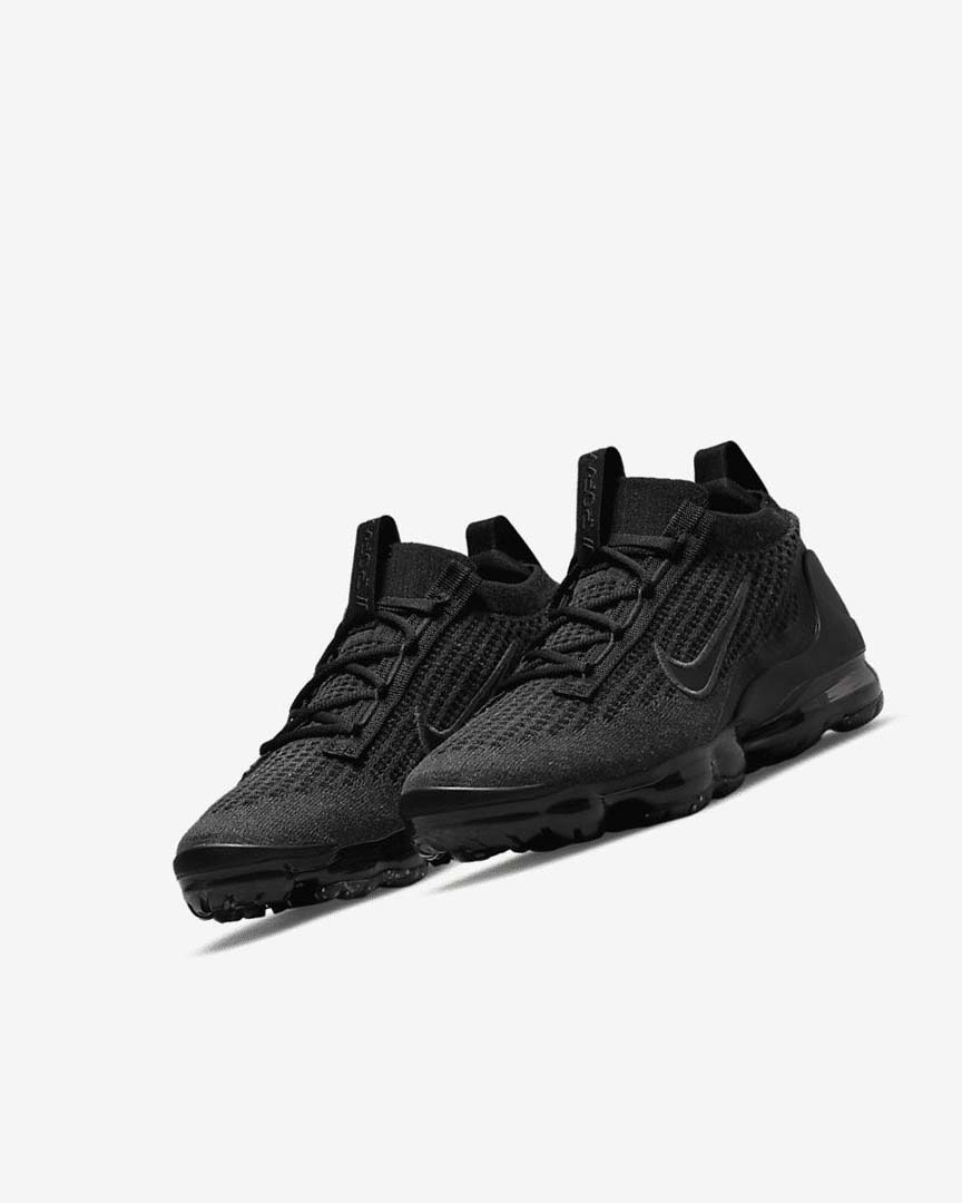 Zapatillas Nike Air VaporMax 2021 FK Niño Negras Negras Gris Oscuro Negras | CR4920