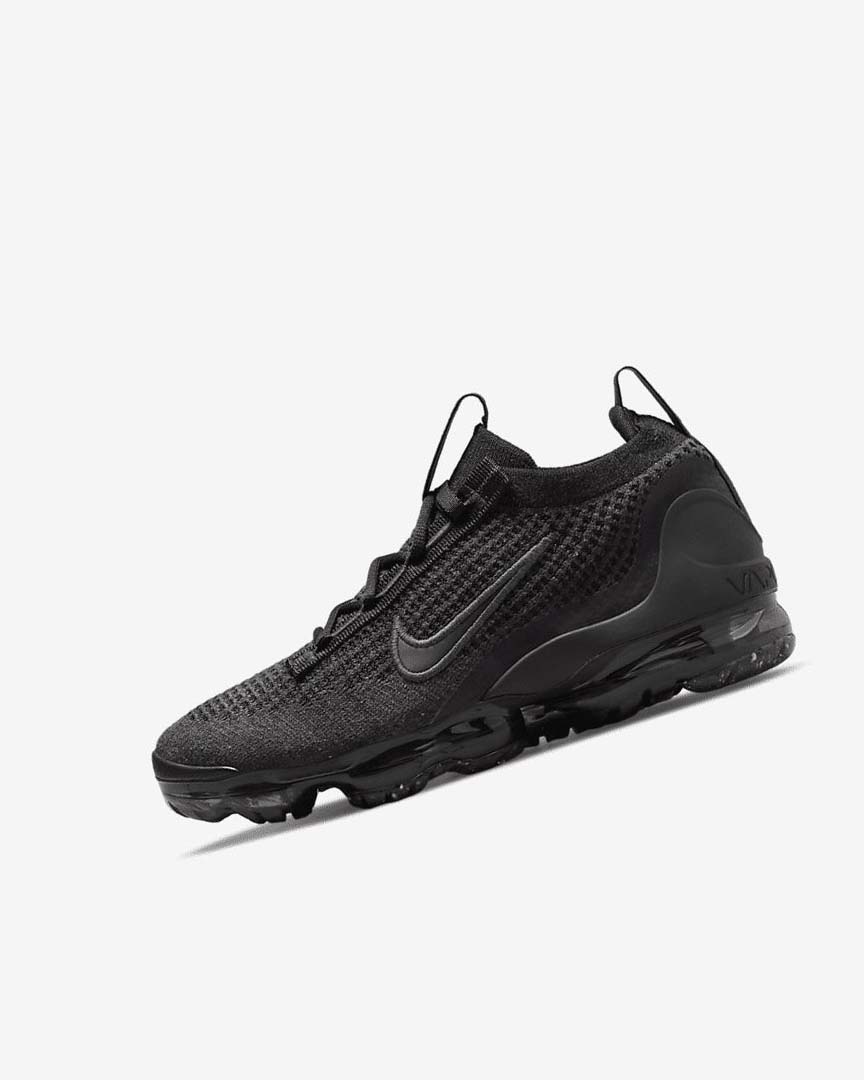 Zapatillas Nike Air VaporMax 2021 FK Niño Negras Negras Gris Oscuro Negras | CR4920