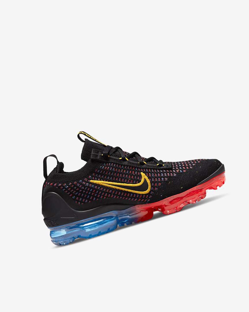 Zapatillas Nike Air VaporMax 2021 FK Niña Negras Azules Rojas Claro Doradas | CR5044