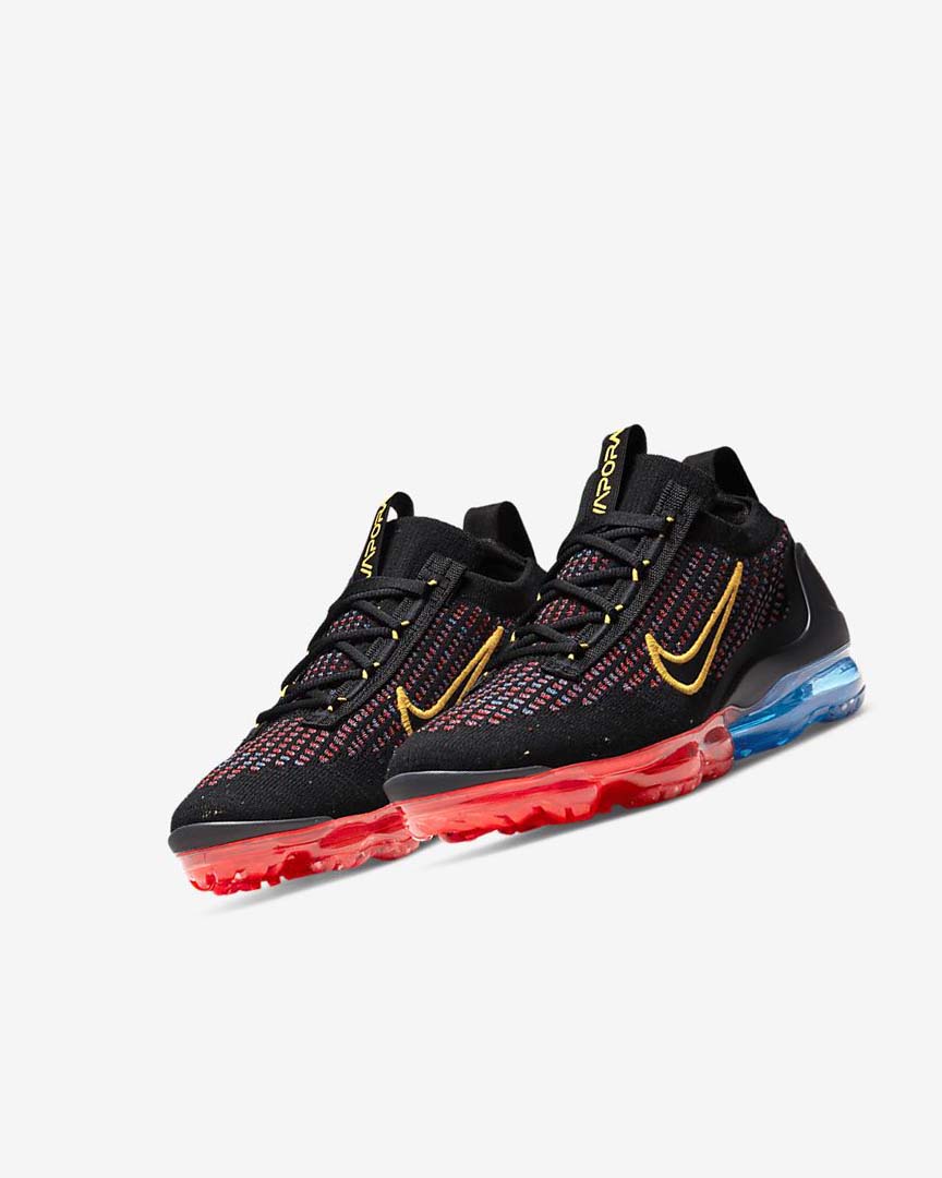 Zapatillas Nike Air VaporMax 2021 FK Niña Negras Azules Rojas Claro Doradas | CR5044