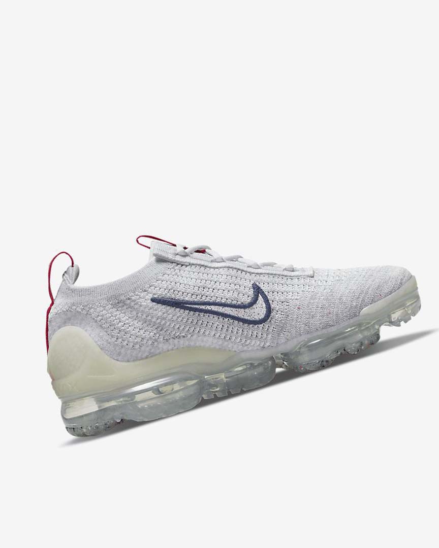 Zapatillas Nike Air VaporMax 2021 Flyknit Mujer Azul Marino Blancas | CR4723