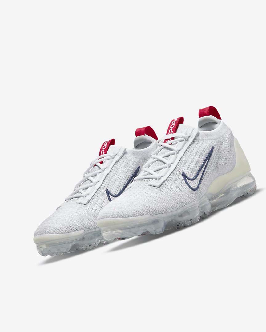 Zapatillas Nike Air VaporMax 2021 Flyknit Mujer Azul Marino Blancas | CR4723