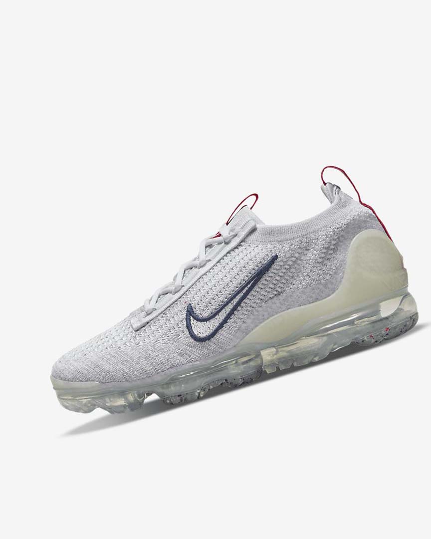 Zapatillas Nike Air VaporMax 2021 Flyknit Mujer Azul Marino Blancas | CR4723