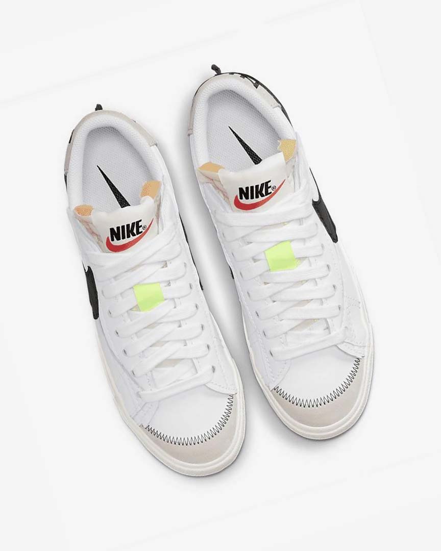 Zapatillas Nike Blazer Low '77 Jumbo Hombre Blancas Blancas Negras | CR3084