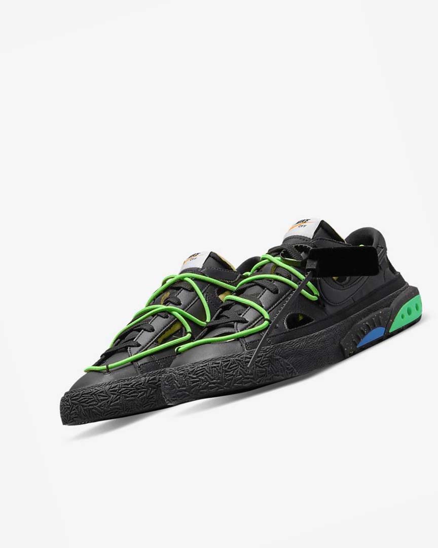 Zapatillas Nike Blazer Low '77 x Off-White™ Hombre Negras Verde Negras | CR2340