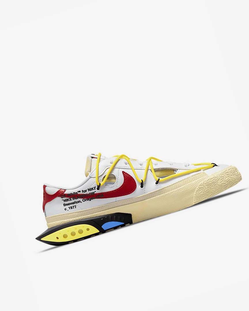 Zapatillas Nike Blazer Low '77 x Off-White™ Hombre Blancas Amarillo Kaki Rojas | CR5502