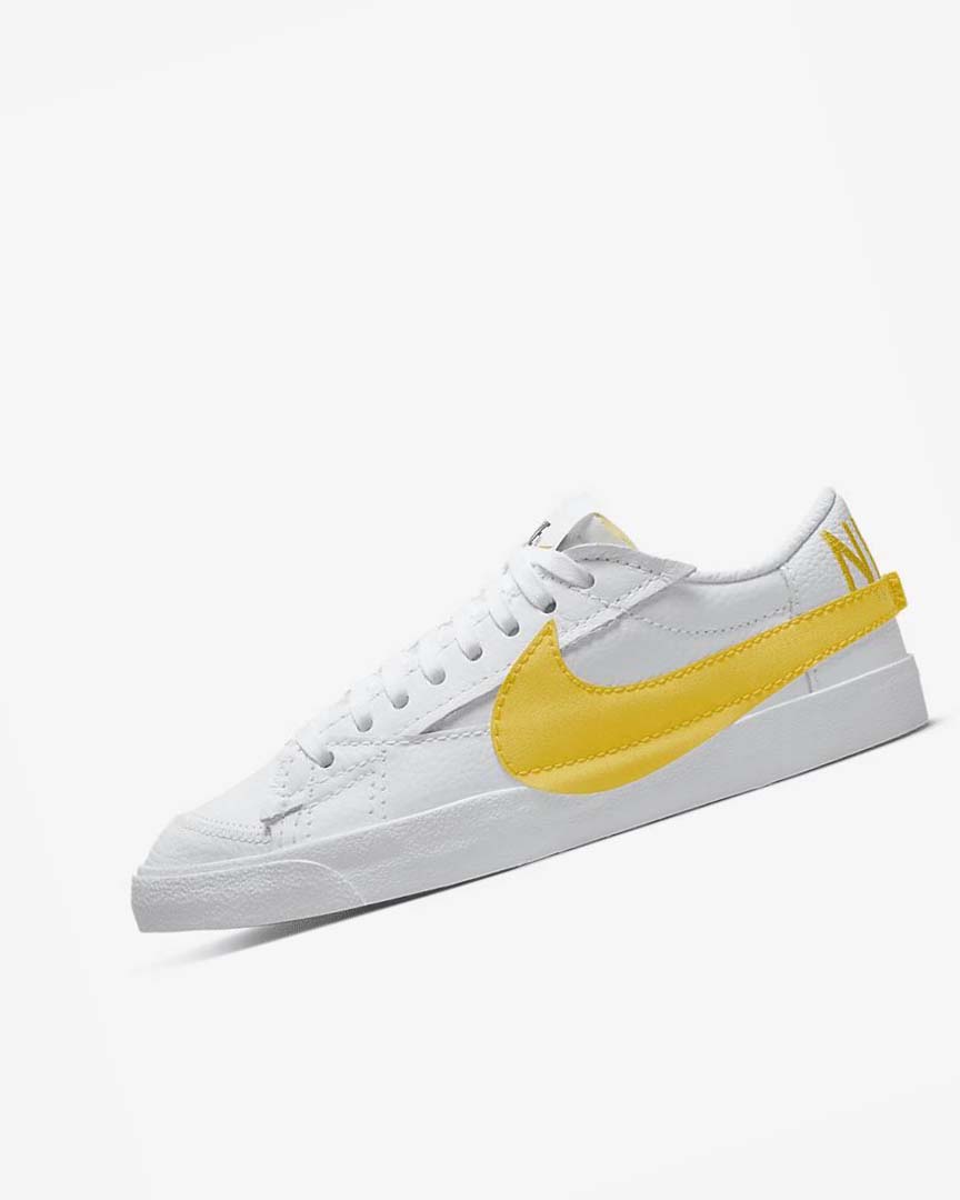 Zapatillas Nike Blazer Low Jumbo Hombre Blancas Negras Naranjas | CR5392