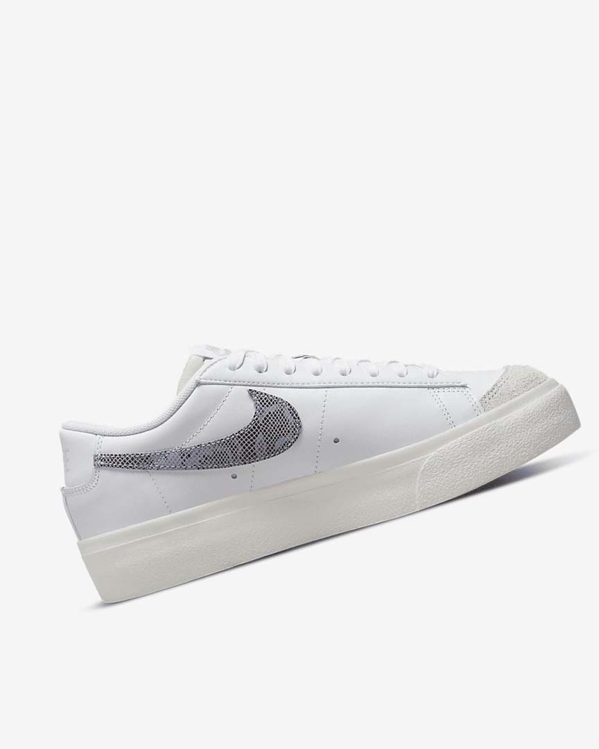 Zapatillas Nike Blazer Low Platform Mujer Blancas Blancas Azules Claro | CR3179