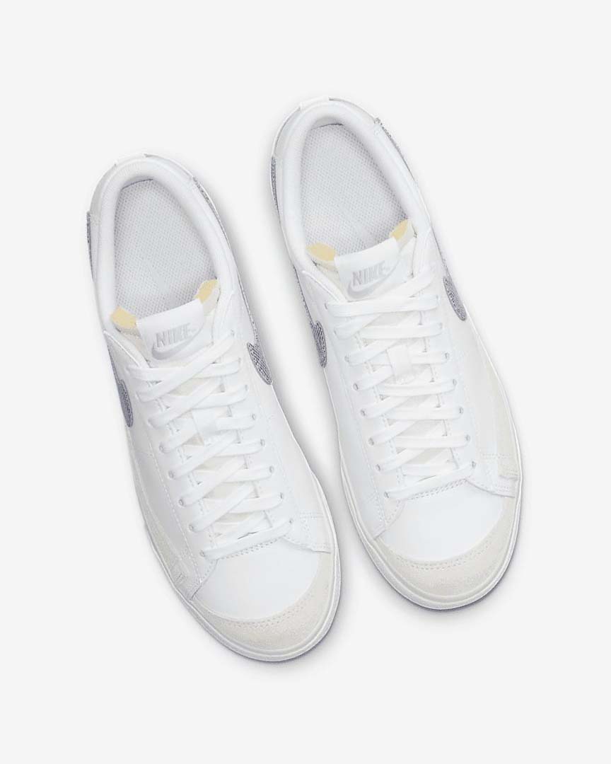 Zapatillas Nike Blazer Low Platform Mujer Blancas Blancas Azules Claro | CR3179