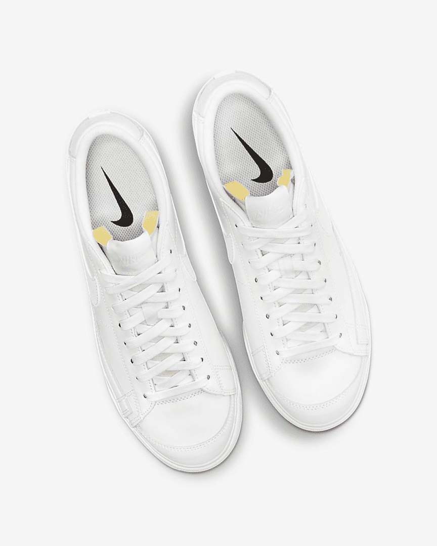 Zapatillas Nike Blazer Low Platform Mujer Blancas | CR4582