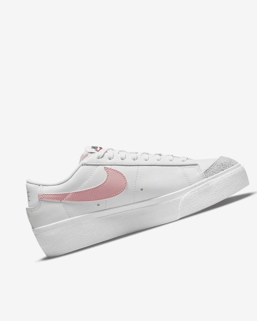 Zapatillas Nike Blazer Low Platform Mujer Blancas Blancas Negras Rosas | CR4939