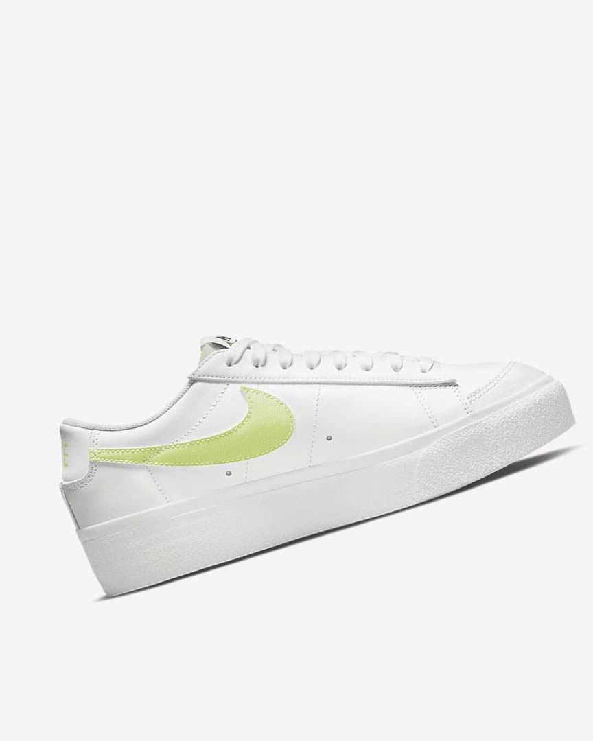 Zapatillas Nike Blazer Low Platform Mujer Blancas Blancas Negras Limón Claro | CR5355