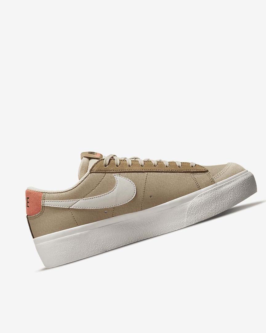 Zapatillas Nike Blazer Low Platform SP Mujer Kaki Beige Claro | CR4987