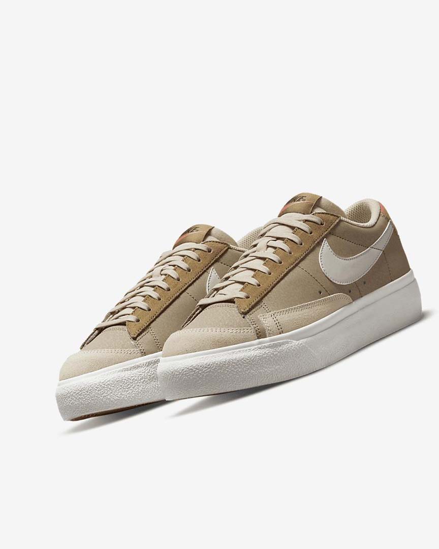 Zapatillas Nike Blazer Low Platform SP Mujer Kaki Beige Claro | CR4987