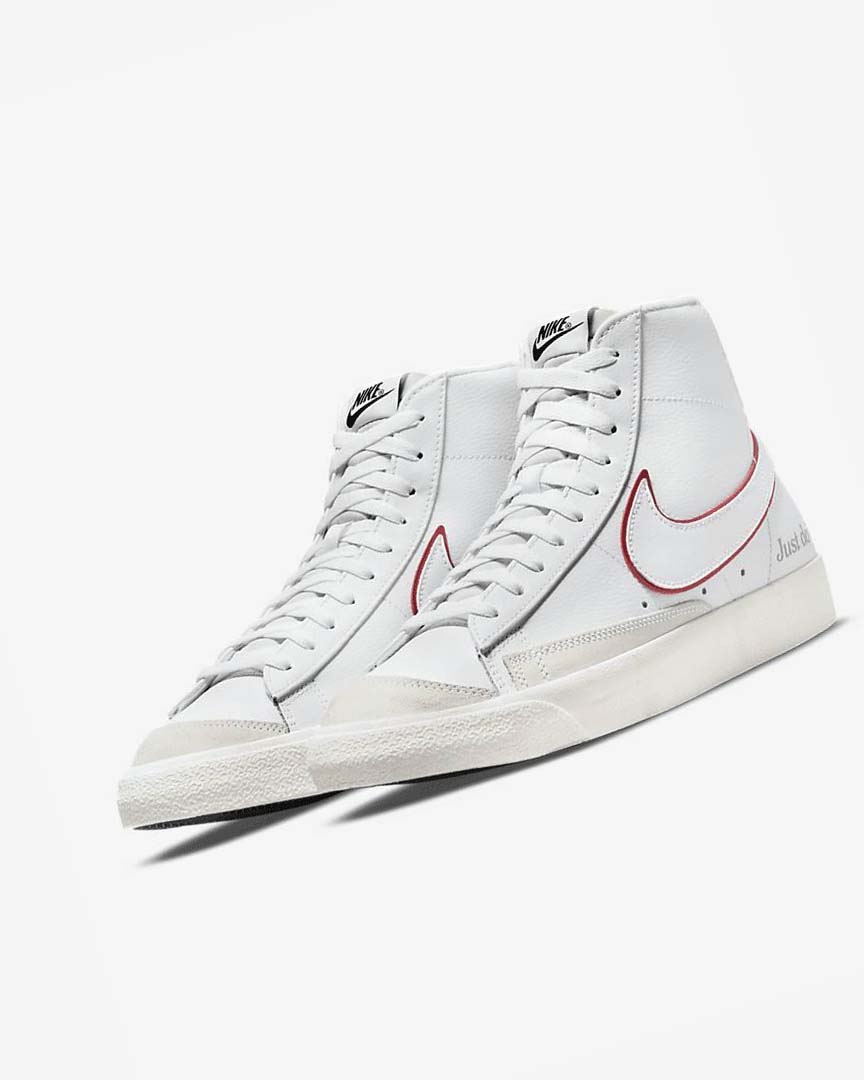 Zapatillas Nike Blazer Mid '77 Hombre Blancas Verde Metal Plateadas Rojas | CR2454