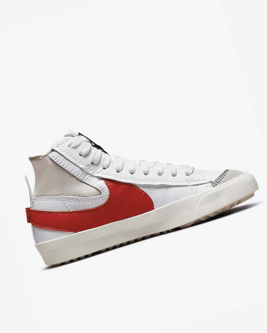 Zapatillas Nike Blazer Mid '77 Jumbo Hombre Blancas Blancas Rojas | CR5040