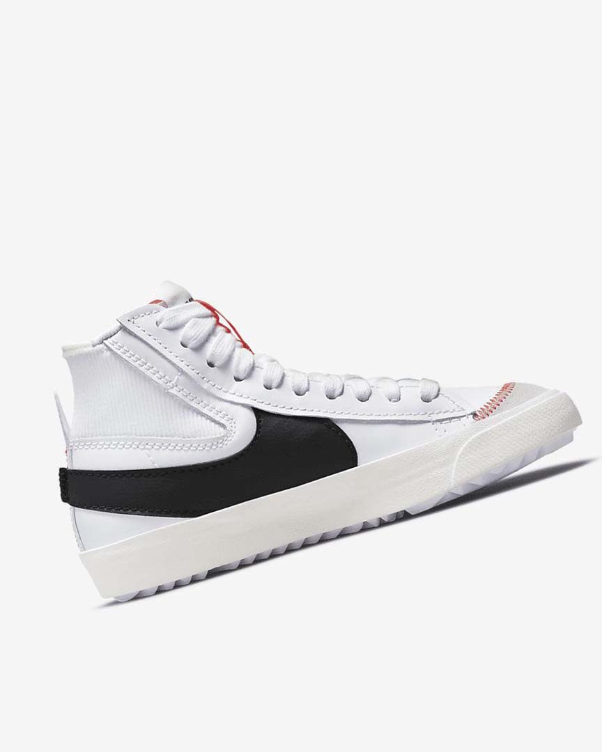 Zapatillas Nike Blazer Mid '77 Jumbo Mujer Blancas Blancas Negras | CR1180