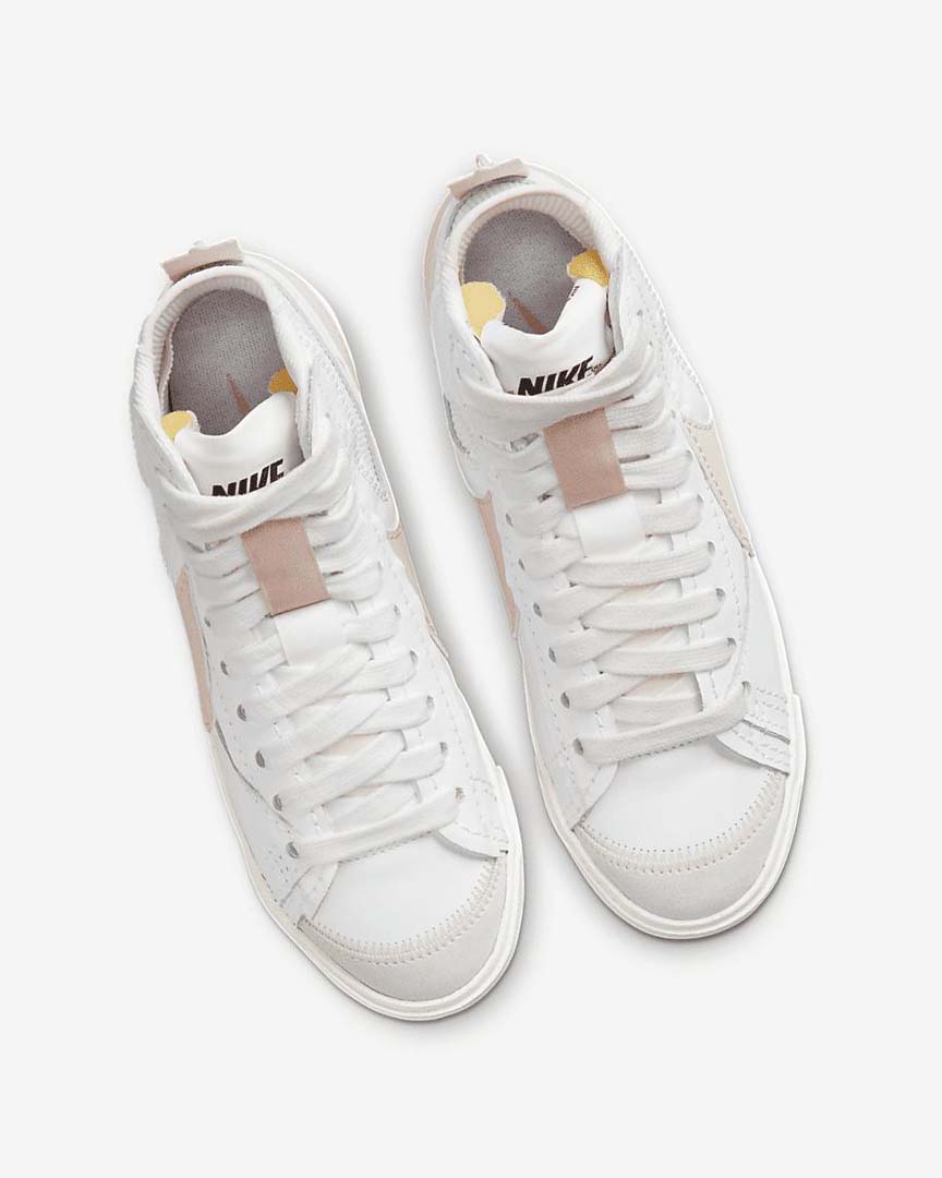 Zapatillas Nike Blazer Mid '77 Jumbo Mujer Blancas Rosas | CR3034