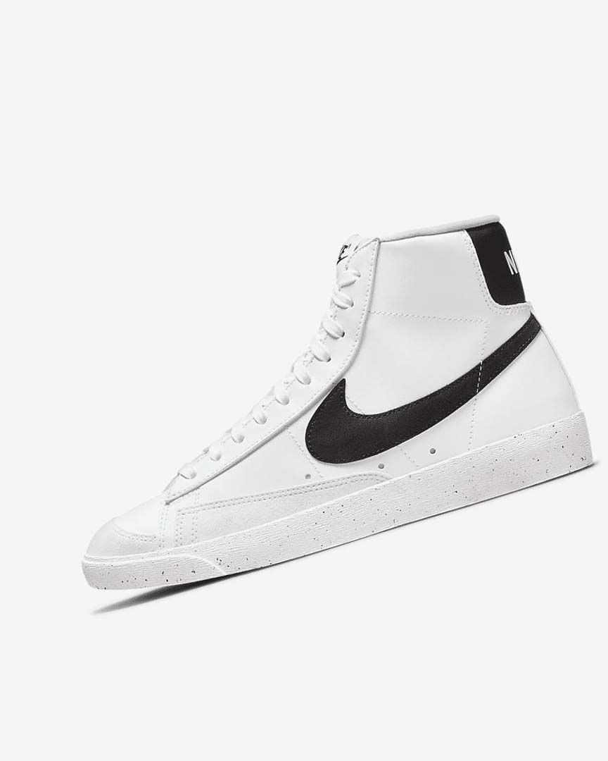 Zapatillas Nike Blazer Mid \'77 Next Nature Mujer Blancas Negras | CR2490