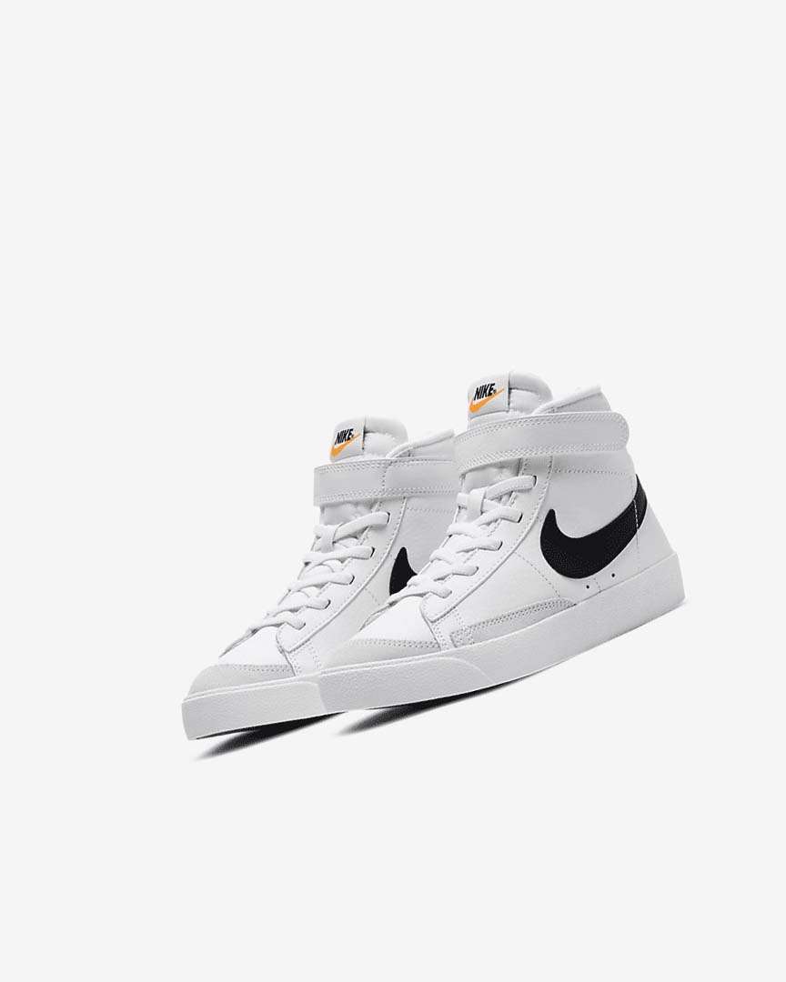 Zapatillas Nike Blazer Mid '77 Niña Blancas Naranjas Negras | CR4997