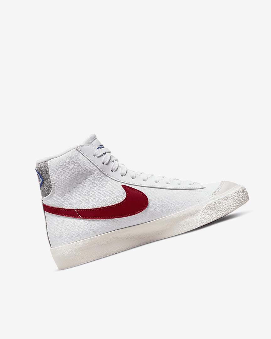 Zapatillas Nike Blazer Mid '77 Niña Blancas Gris Claro Rojas | CR5390