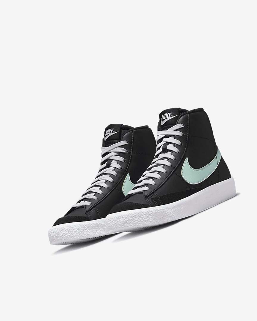 Zapatillas Nike Blazer Mid '77 Niña Negras Blancas Verde Menta | CR2907