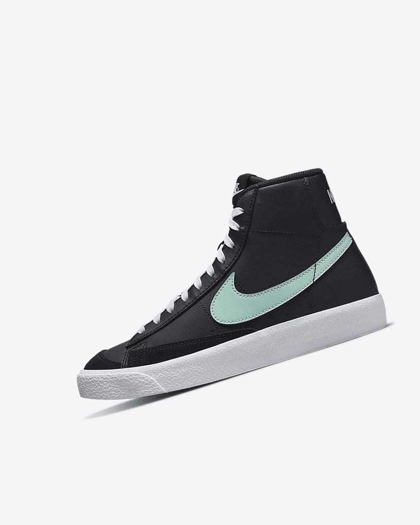 Zapatillas Nike Blazer Mid \'77 Niña Negras Blancas Verde Menta | CR2907