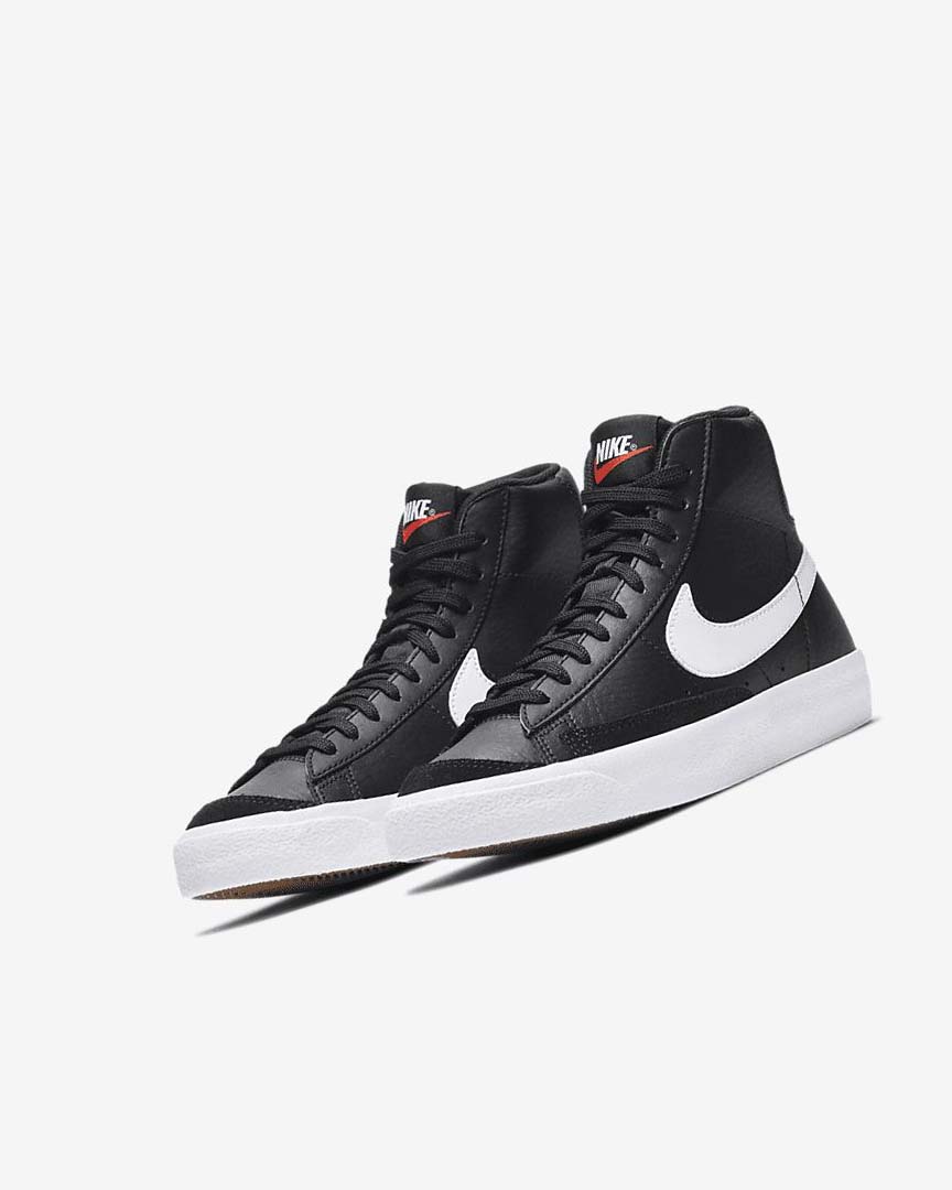 Zapatillas Nike Blazer Mid '77 Niño Negras Blancas Naranjas | CR5244