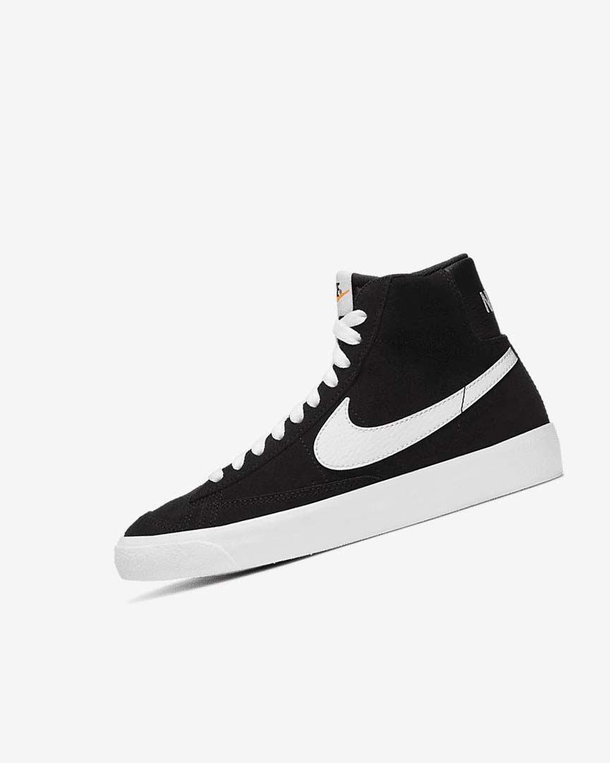 Zapatillas Nike Blazer Mid \'77 Suede Niño Negras Naranjas Blancas | CR5113