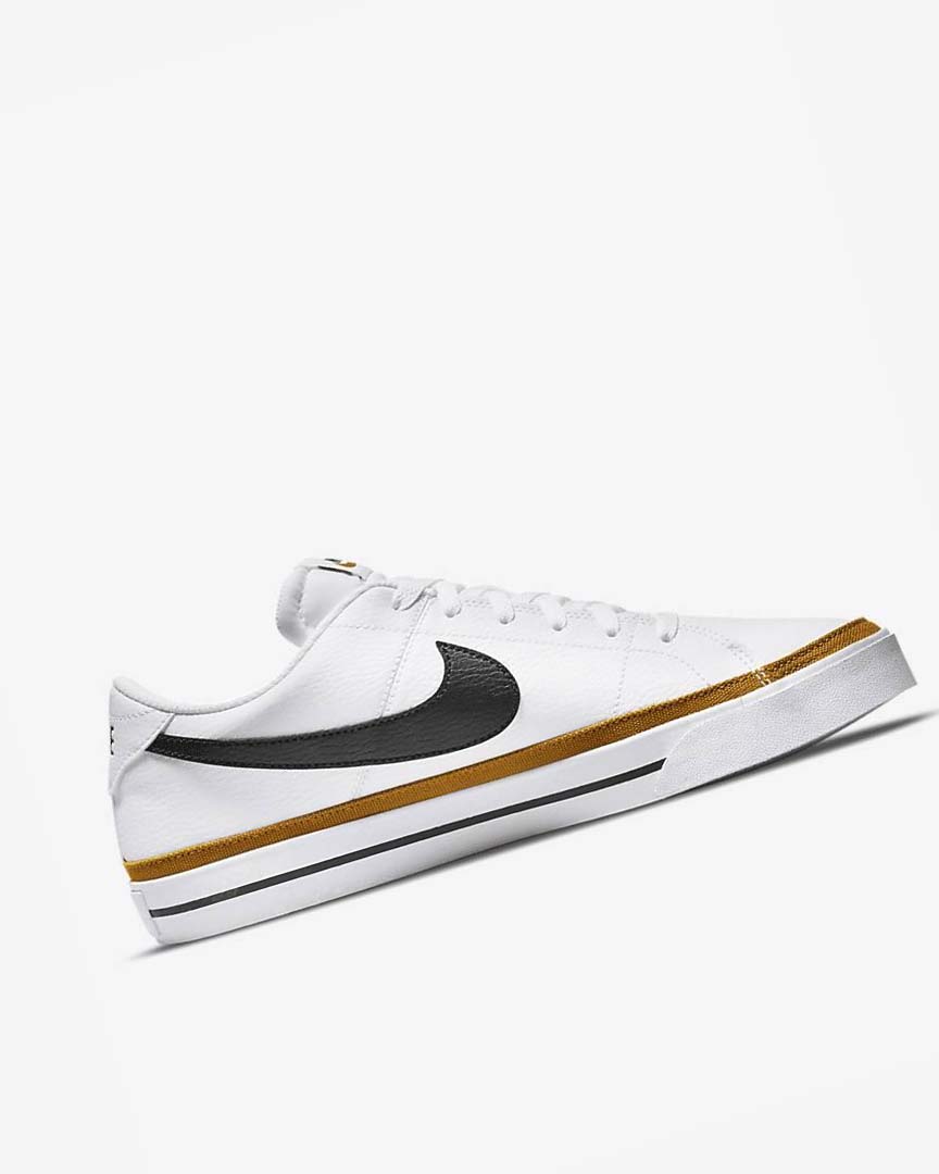 Zapatillas Nike Court Legacy Hombre Blancas Negras | CR4790