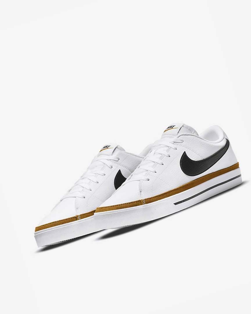 Zapatillas Nike Court Legacy Hombre Blancas Negras | CR4790