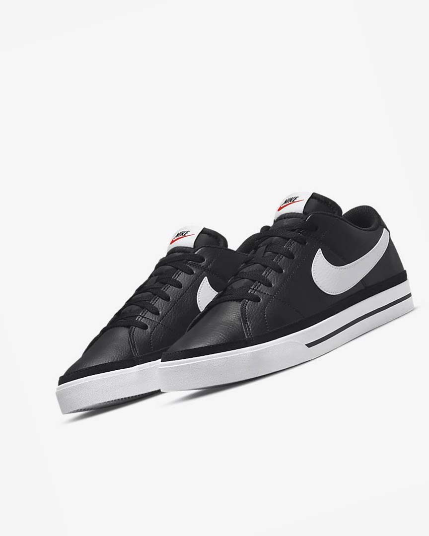 Zapatillas Nike Court Legacy Hombre Negras Blancas | CR4560