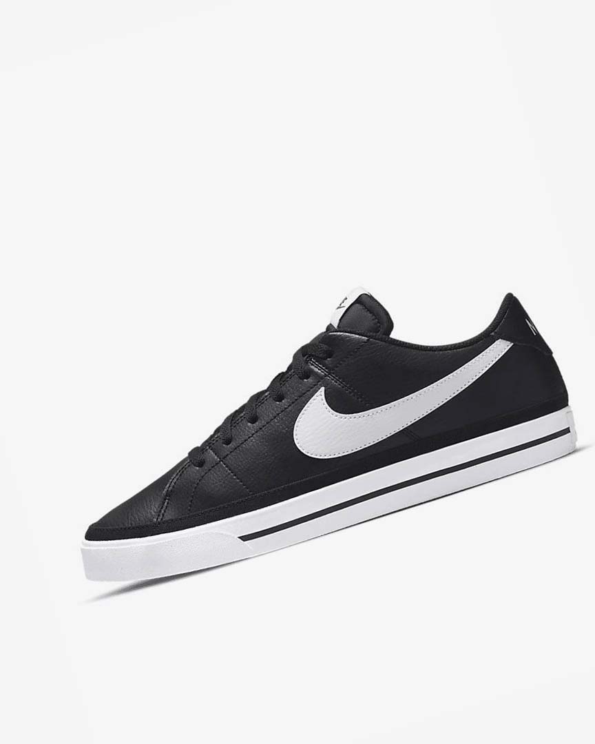 Zapatillas Nike Court Legacy Hombre Negras Blancas | CR4560