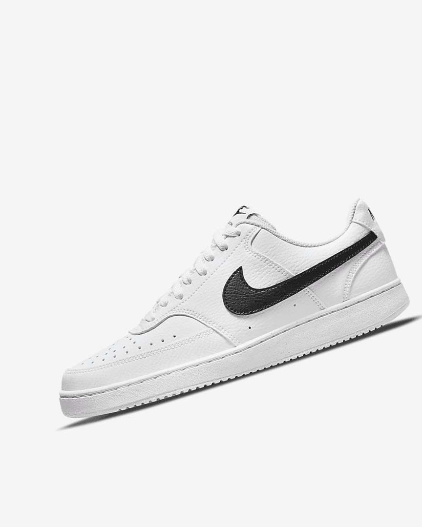 Zapatillas Nike Court Vision Low Next Nature Mujer Blancas Blancas Negras | CR2559