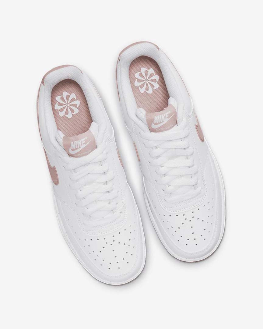 Zapatillas Nike Court Vision Low Next Nature Mujer Blancas Rosas | CR2620