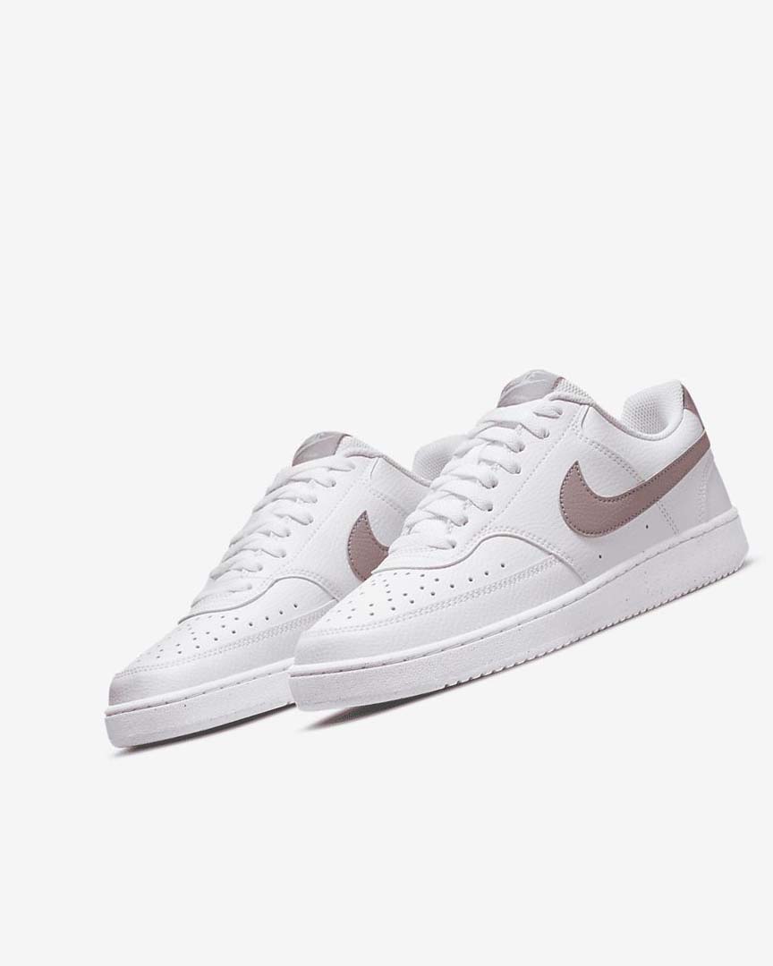 Zapatillas Nike Court Vision Low Next Nature Mujer Blancas Rosas | CR2620