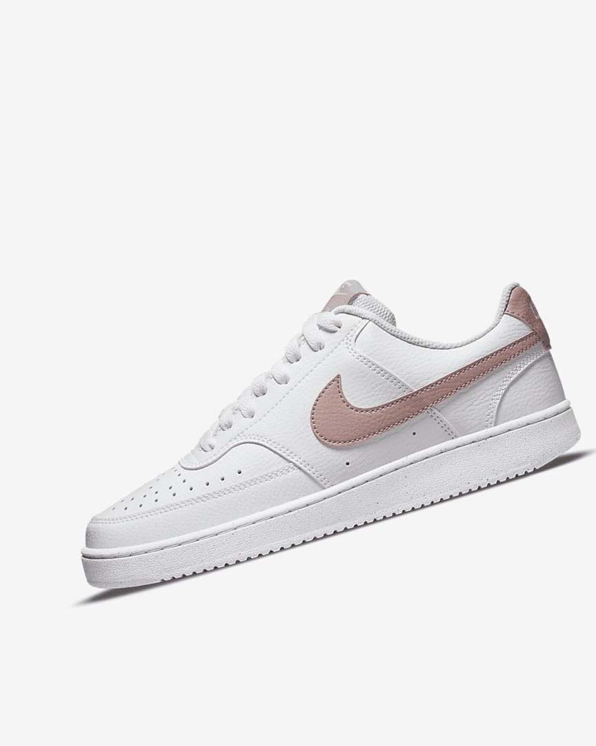 Zapatillas Nike Court Vision Low Next Nature Mujer Blancas Rosas | CR2620