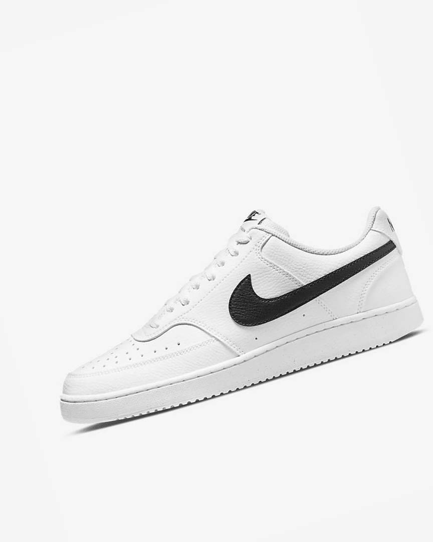 Zapatillas Nike Court Vision Low Next Nature Hombre Blancas Blancas Negras | CR2794