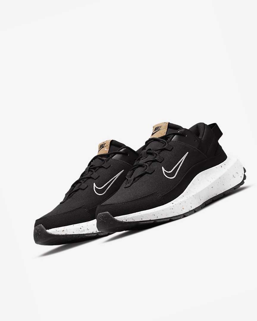 Zapatillas Nike Crater Remixa Hombre Negras Gris Oscuro Blancas | CR5277