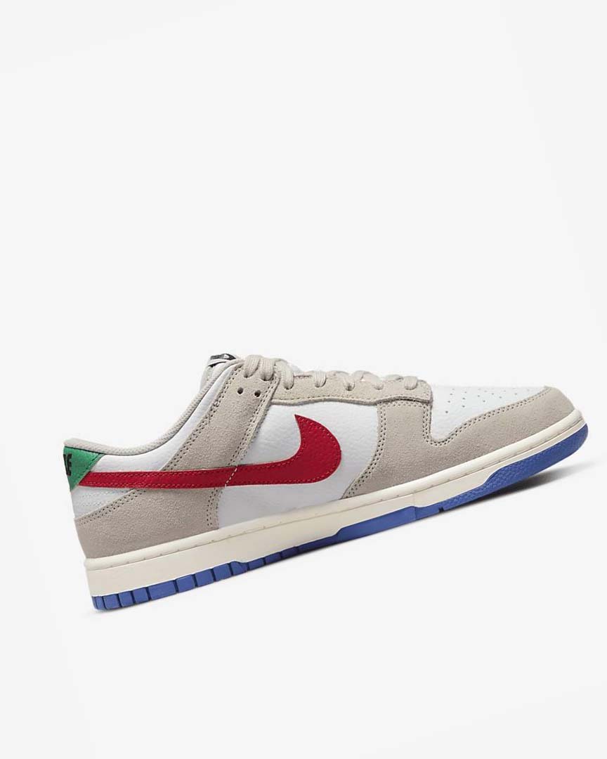 Zapatillas Nike Dunk Low Hombre Blancas Azul Real Rojas | CR4944