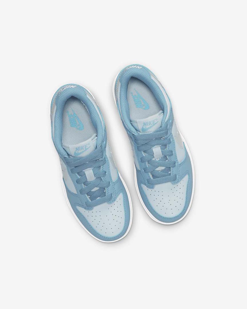 Zapatillas Nike Dunk Low Niña Azules Blancas | CR3032