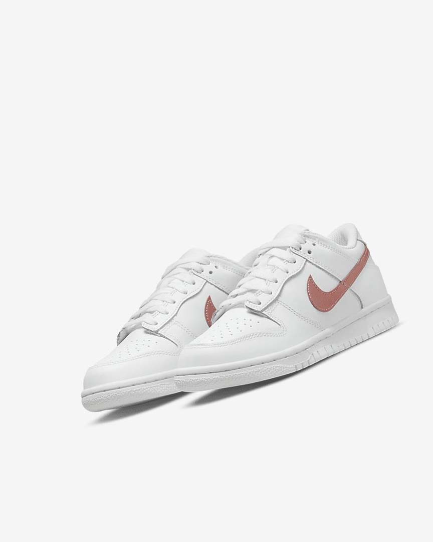 Zapatillas Nike Dunk Low Niño Blancas Blancas Metal Rojas Marrones | CR2278