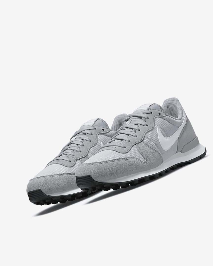 Zapatillas Nike Internationalist Mujer Gris Plateadas Negras Blancas | CR1164