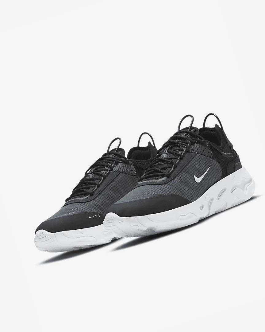 Zapatillas Nike React Live Hombre Negras Gris Oscuro Blancas | CR5051