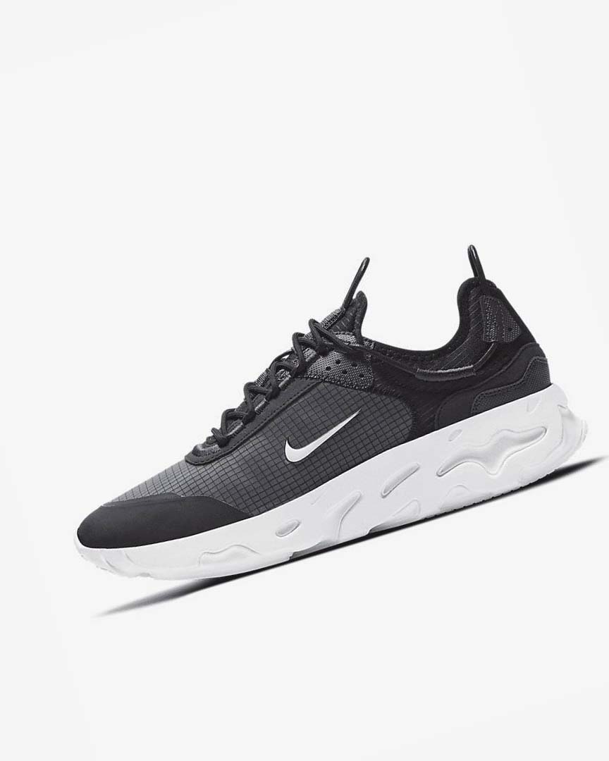 Zapatillas Nike React Live Hombre Negras Gris Oscuro Blancas | CR5051