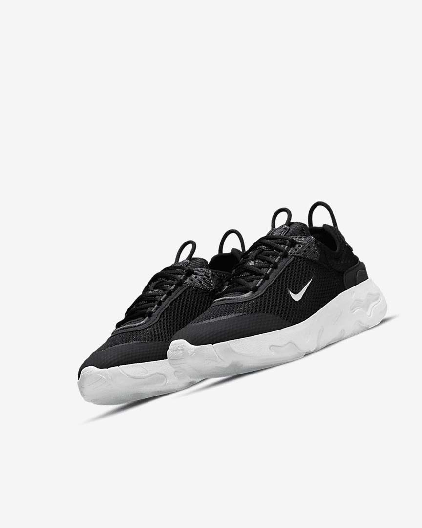 Zapatillas Nike React Live Niño Negras Gris Oscuro Blancas | CR2467